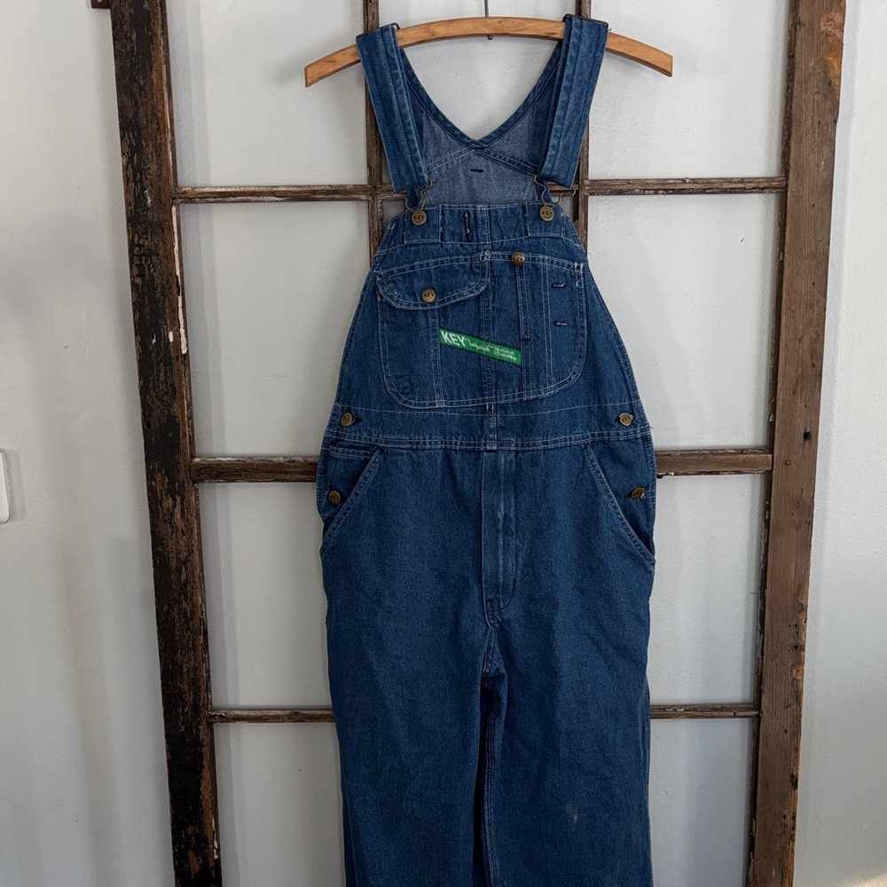 Vintage Key Imperial men’s denim bib overalls